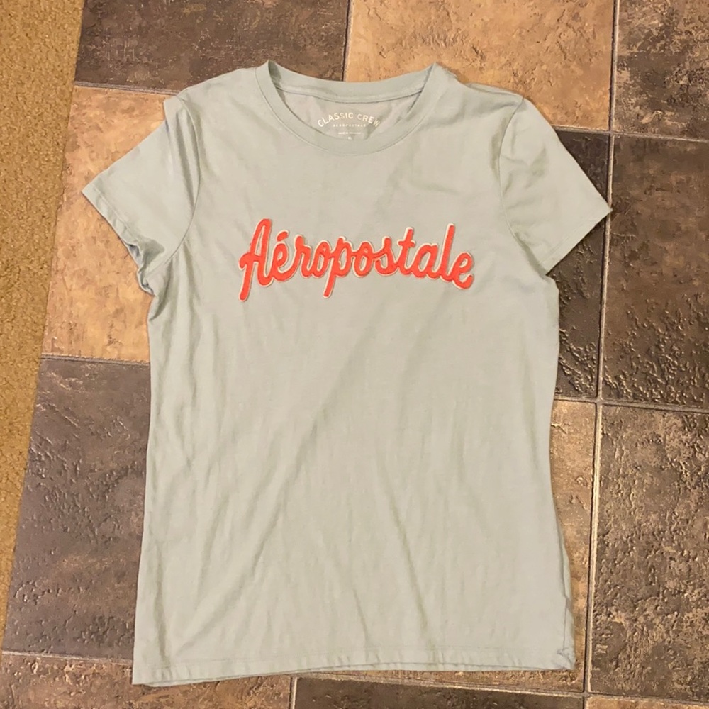 Aeropostle tshirt XL greenish blueish in color